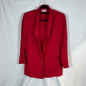 Elegant Red Women's Blazer VINTAGE !!!